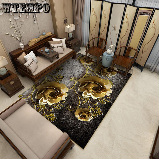 3D Carpet  Living Room Bedroom Hallway Kitchen Bathroom Rug Absorb Water Non-slip Mat