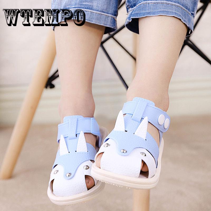 Sandals Kids Closed Toe Toddler Boys Sandals Orthopedic Sports PU Leather Boys Shoes