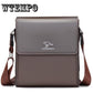 Messenger Shoulder Bag Men Leather Briefcase Casual Business Crossbody Handbag