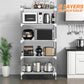 5 Layer Kitchen Storage Rack Bathroom Shelf Wheels Space Saving Organizer Storage Rack Dormitory Storage Installation Desk Sundries Rack