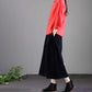 Corduroy A-line Skirt Women Loose Fall/winter Single-breasted Plus Size Skirt High-waisted Corduroy Long Skirt with Pockets