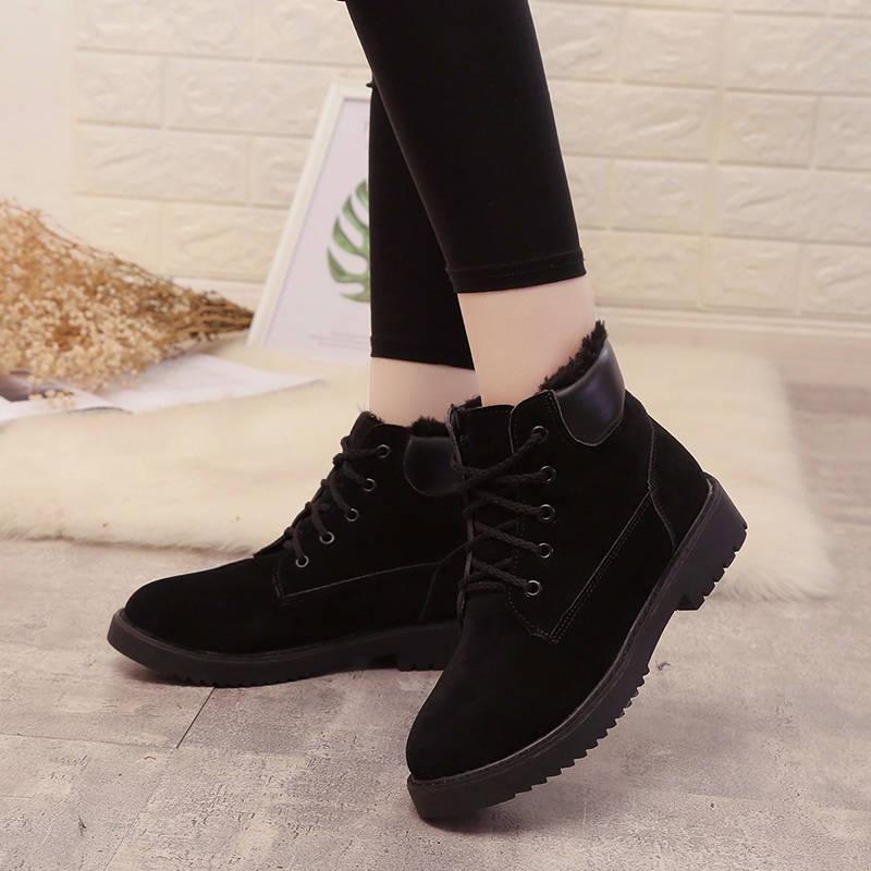 Snow Boots Women Winter Shoes 2019 Casual Ankle Boots Women Warm Fur Women Martin Boots Botas Mujer