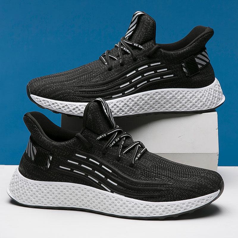 Men's Shoes Spring Summer 2020 Breathable Flying Woven Casual Shoes Men's Tide Shoes Wild Net Shoes Running Sports Shoes