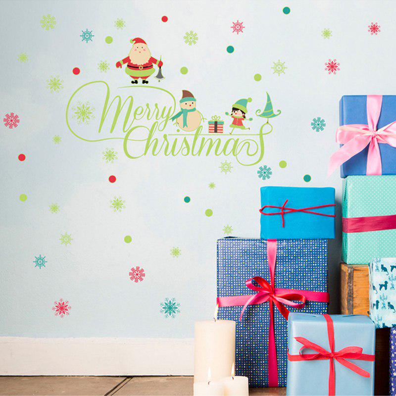 [sticker ]Merry Christmas Luminous Wall Stickers For Kids Rooms House Window Festival Decals Diy Ho