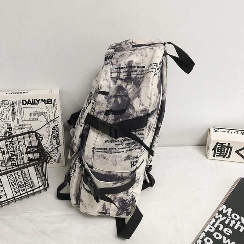 School Bag Men and Women Trend Casual Backpack Student Large Capacity High School Junior High School Student Backpack Fashion Backpack