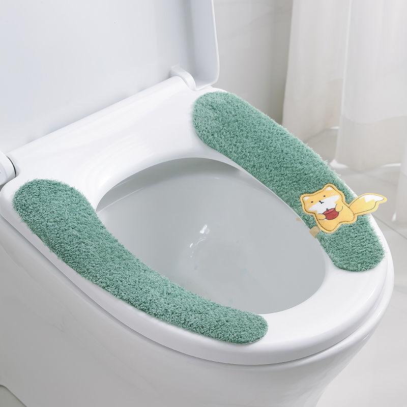 Toilet Seat Household Toilet Cover Waterproof Four Seasons Toilet Seat Washable Toilet Cover Buckle Toilet Seat Zipper Type