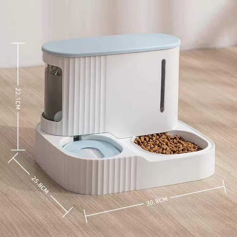 Cat Feeding Bowl Automatic Feeder Drinking Water Food Bowl Dog Bowl Cat Water Dispenser Fountains Anti-overturning Dog Rice Bowl Double Bowl