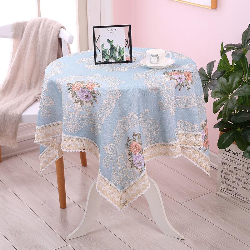 Round Tablecloth Small Round Table Bedside Table Linen Embroidery Cover Towel Table Cloth Dust Cover Nordic Minimalist Style