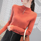 Autumn and Winter  Turtleneck  Top All-match Long-sleeved Knitted Bottoming Shirt Loose and Simple Women's Sweater