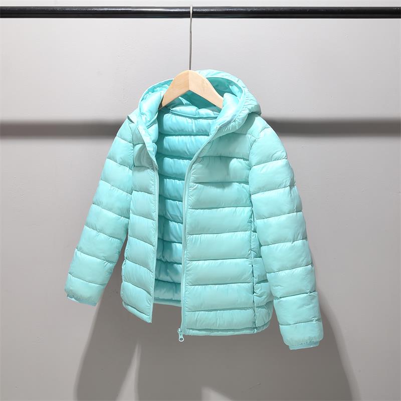 Baby Girls Boys Parka Light Kids Jacket Hood Down Coat Winter Children Jacket Toddler Outerwear