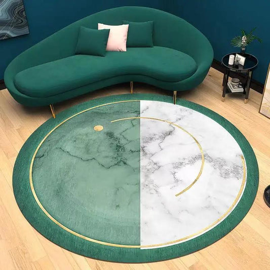 Round Carpet Fruit Styling Bedroom Living Room Cute Animal Pattern Computer Chair Swivel Chair Hanging Basket Mat Floor Mat Home