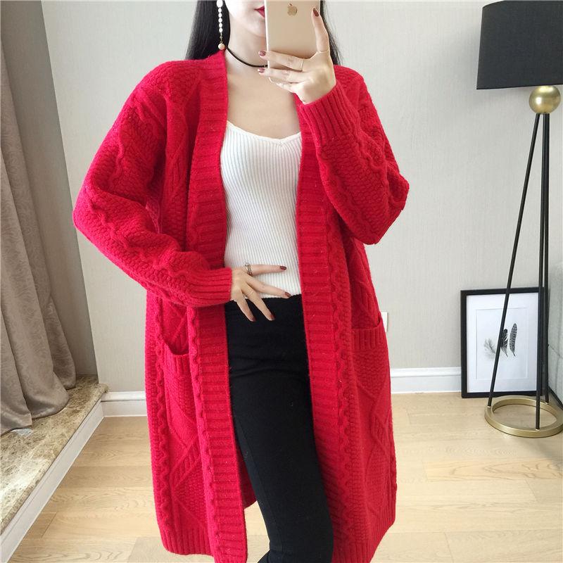 Cardigan Long Sleeve Knitted Sweater Women Casual Sweters Women Invierno 2019 Loose Cardigan Mujer