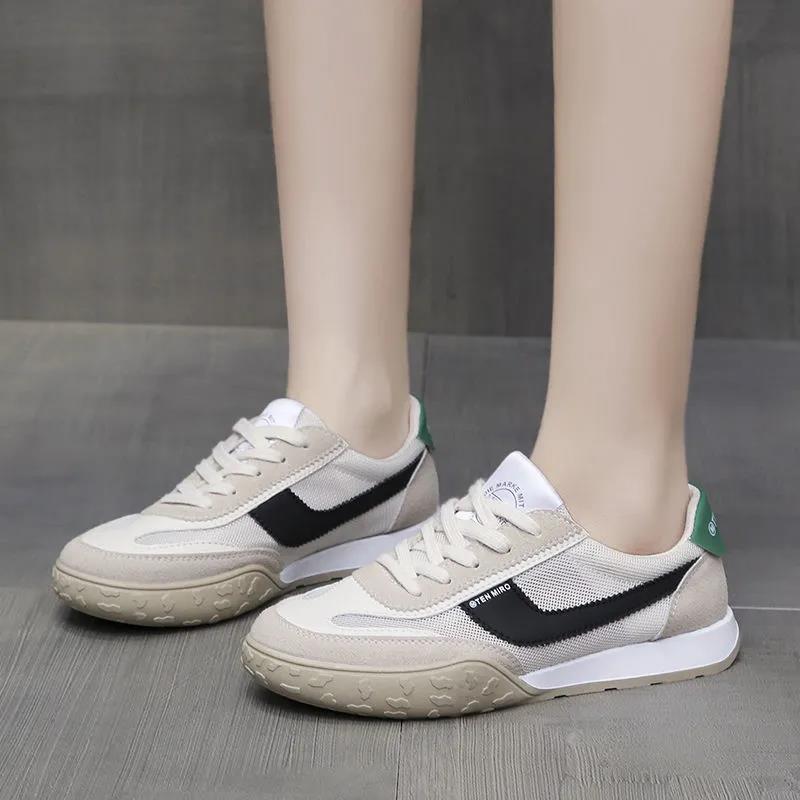 Spring and Summer Forrest Shoes Women's Casual Fashion Net Shoes Breathable Mesh All-match Student Sports Shoes