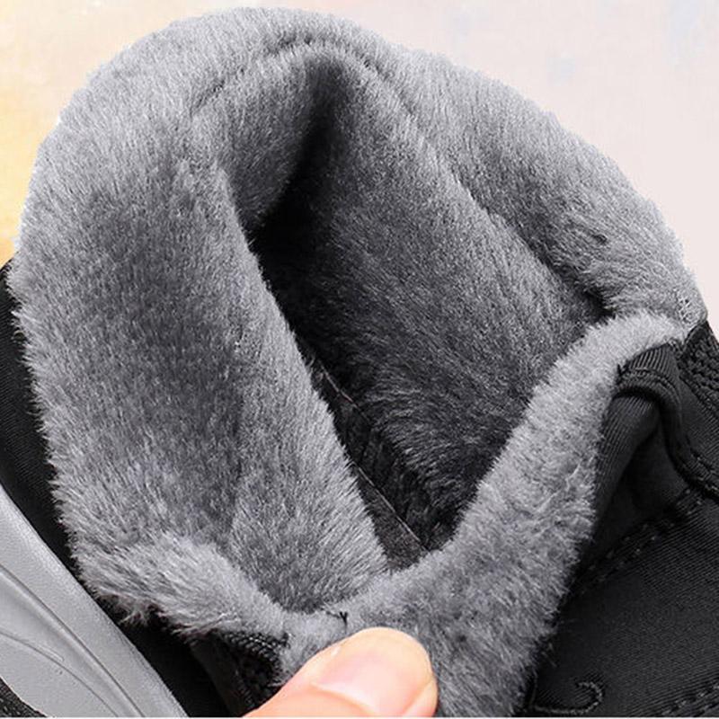 Winter Snow Cotton Shoes Men's Thickened and Velvet Warm Boots Old Beijing Parents Snow Boots