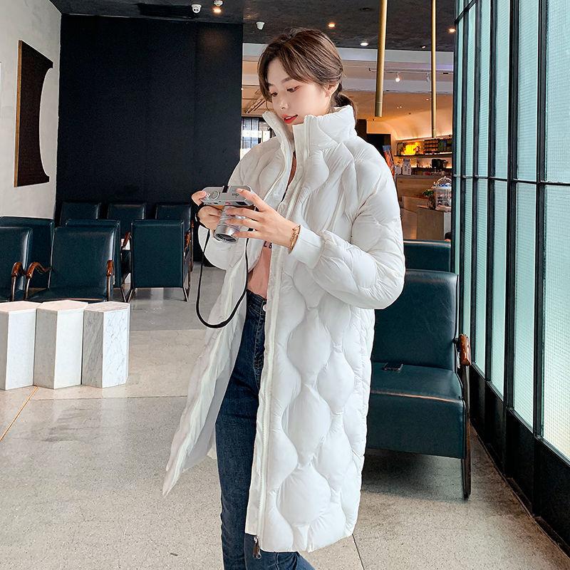 Fashion Down Student Winter Long Over-knee Thick Down Jacket Korean Style Slim Thin Women's Down Jacket