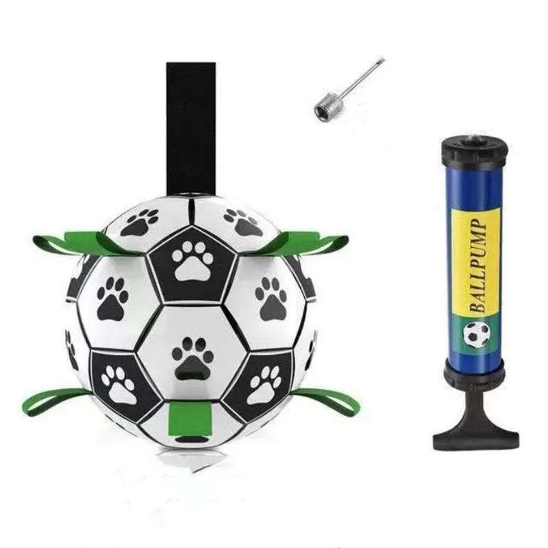 Dog Football Pet Bite with Toy Ball Puppies Play Resistance To Relieve Boredom Training Dog Artifact Dog Supplies Outdoor Play Fun Ball for Large Dogs