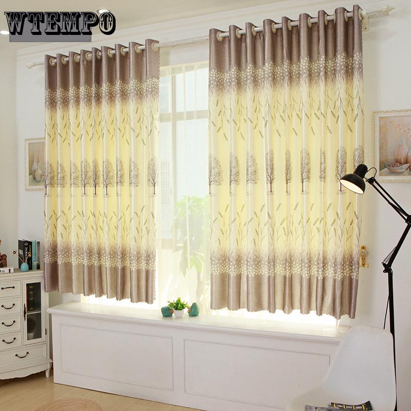 Curtain Finished Products Simple Modern Small Short Curtain Bay Window Living Room  Curtain