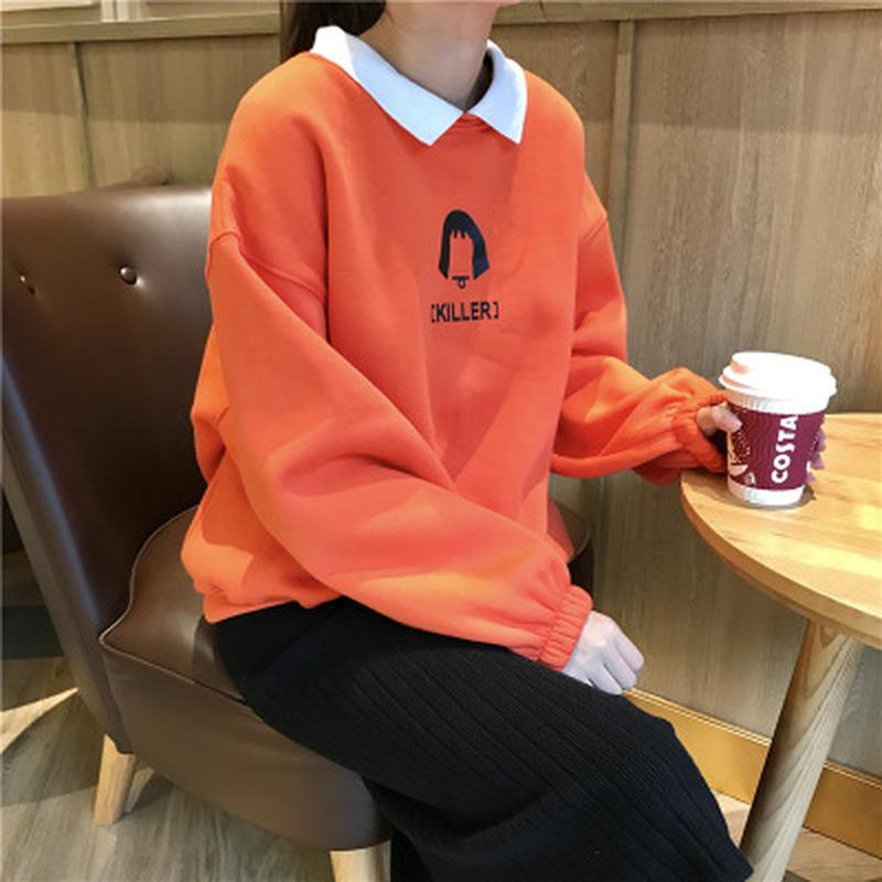 Fake Two-piece Oversized Women Sweatshirt Plus Size Hoodie Casual Pullovers Loose Harajuku Streetwear Clothes