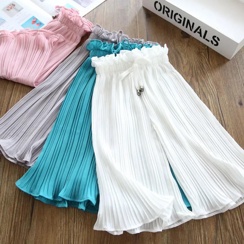 Girls Pants Summer Children's Clothing Loose Thin Summer Children's Fashion Summer Clothes Mosquito Pants Hakama Girls