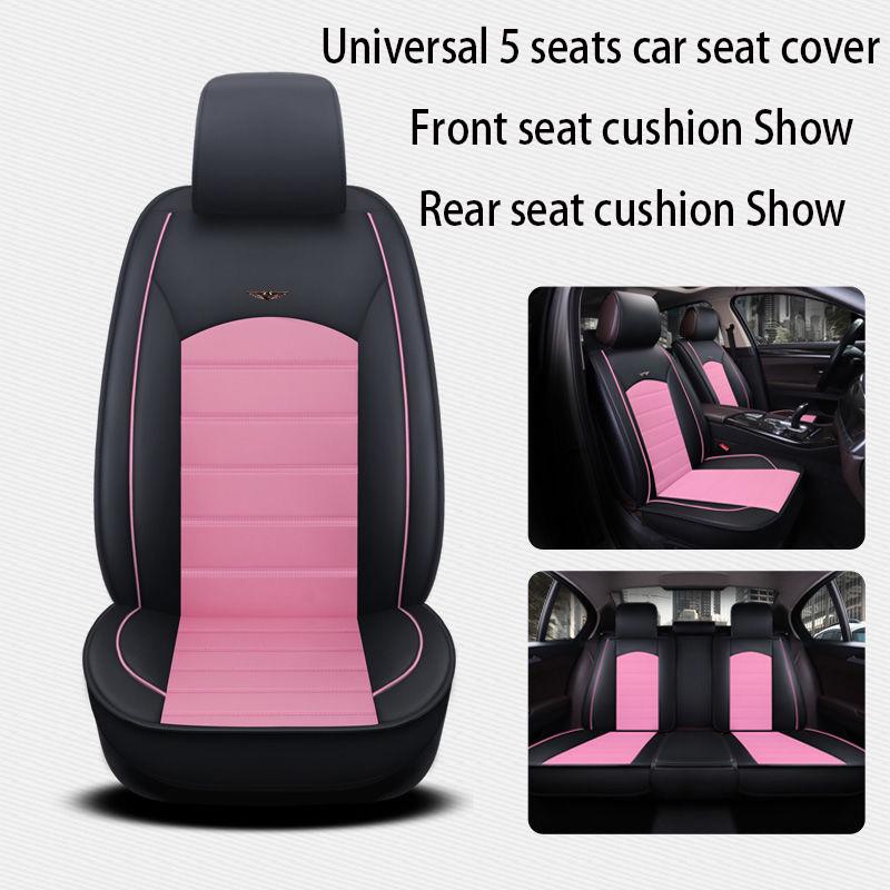 5 seats Universal Car seat cover Waterproof Car Seat Cover Universal 5 set Auto Seat Cushion Leather