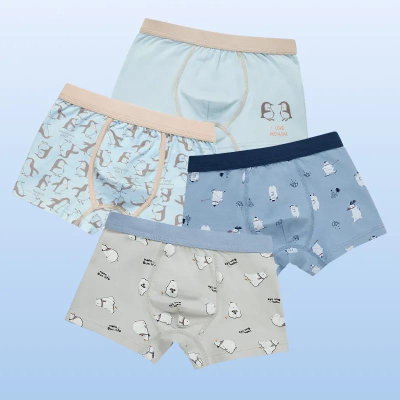 Cotton Panties Boys Brief Underwear Shool Kids Underpanties for 3 4 6 8 10 12 14 Years Old Child Clothes