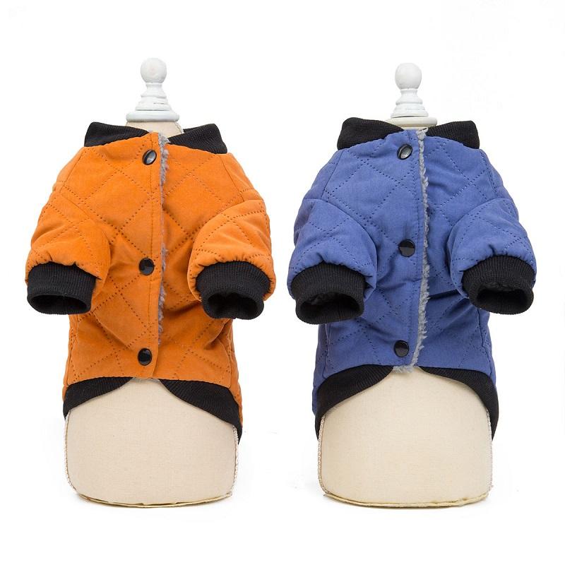 Dog Cat's Winter Clothes Teddy Bichon Small Dog Puppies Coat Pet Autumn and Winter Warm Jacket Outfits Cotton Bear 2 Legs Sleeves Cute Pet Clothing