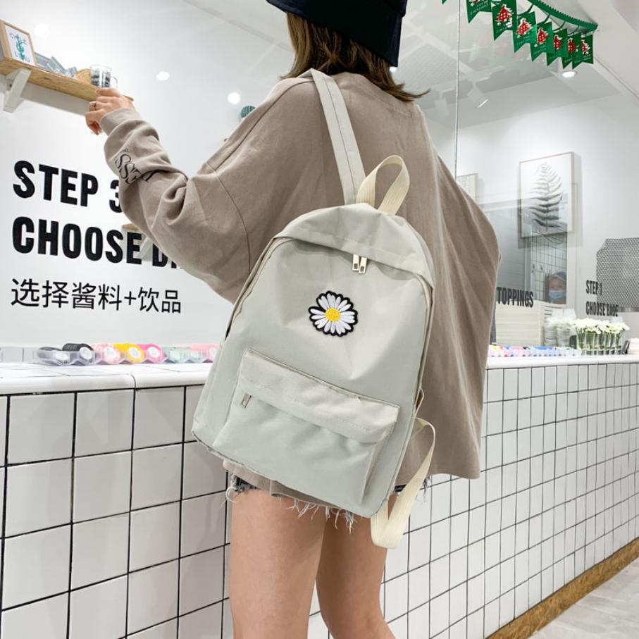 Ladies Backpack Female Summer Model Simple Student Elementary School Bag Double Shoulder Bag