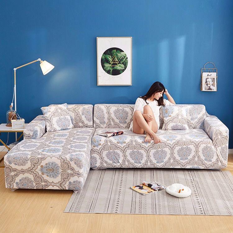 1/2/3/4 Seater Sofa Cover Slipcover Elastic Sofa Tight Wrap All-inclusive Slip-resistant Sofa Cover