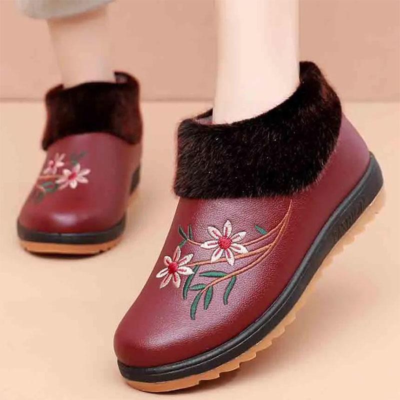 Women's Shoes Winter Plus Velvet Thickening Old Cotton Shoes Non-slip Soft Bottom Warm Shoes