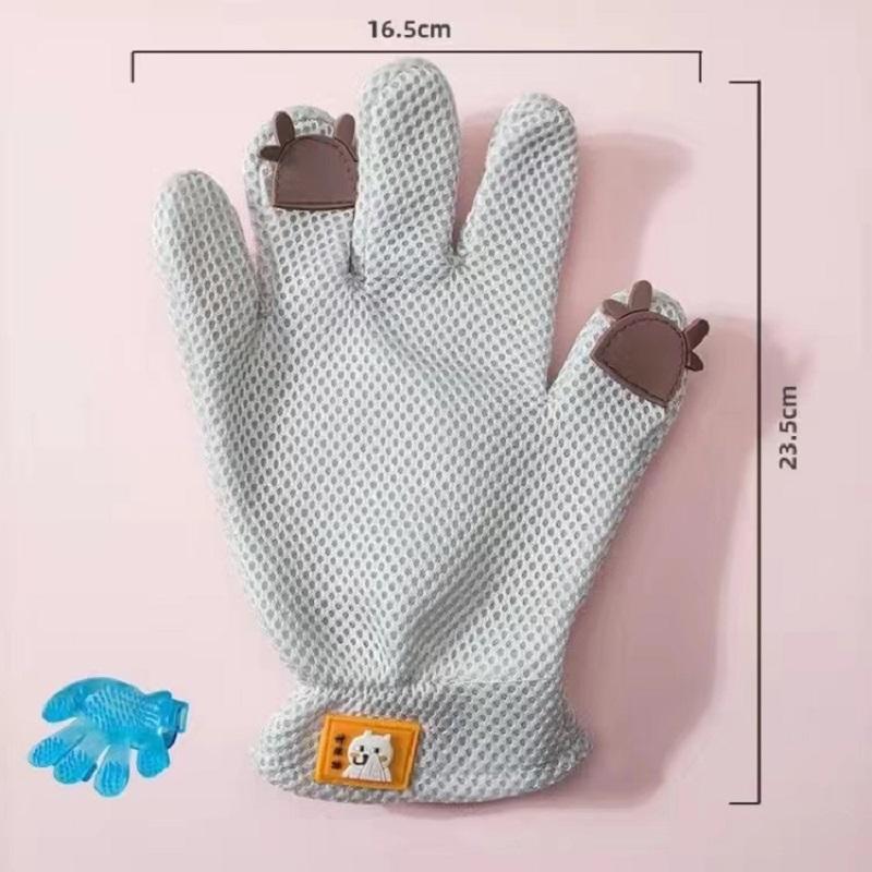 Cat Gloves Comb Brushpet Dog Grooming Comb Gloves Floating Hair Removal Dedicated Artifact Cat Hair Removal Cleaner Brushes Gloves Pet Supplies