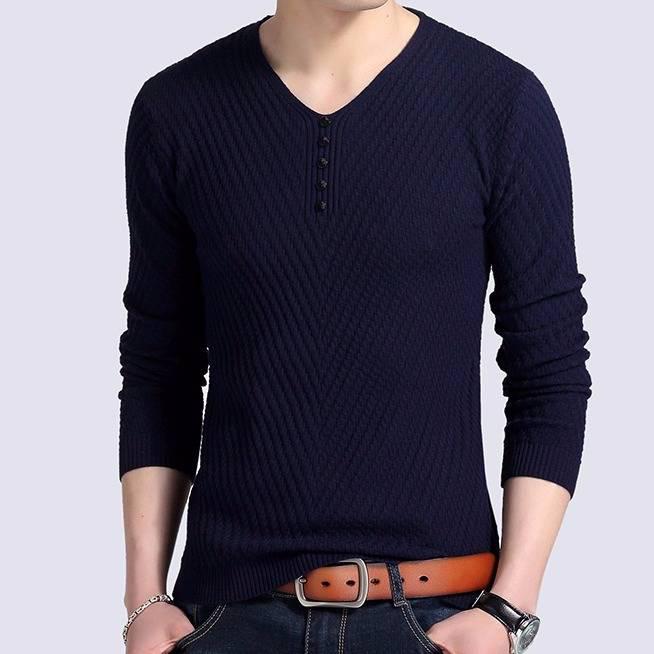 2019 Autumn Winter Men's Sweater Jacket Mens T-shirt Sweater Gradient Fashion Brand Male Pullovers