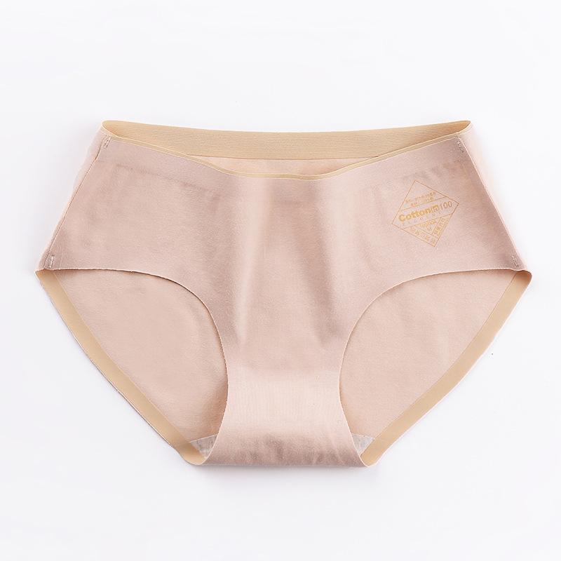 4Pcs/Set Women's Cotton Panties M-XL Comfortable Underpants Female Plus Size Solid Color Briefs