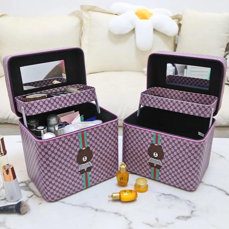 Cosmetic Box Female Large Capacity Portable Cosmetic Bag Size Cosmetic Storage Box