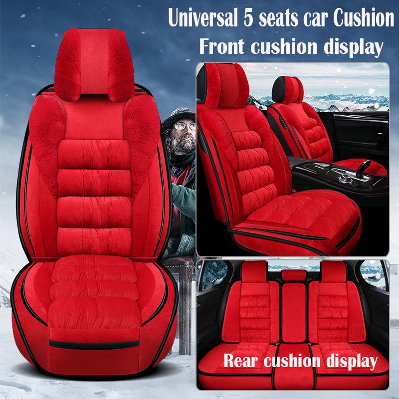 Car Seat Cover Universal Leather 5 set Auto Seat Cushion 5 seats Universal car seat cover Winter