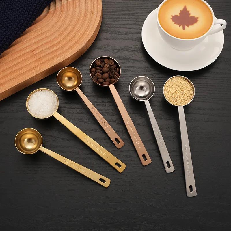 304 Stainless Steel Measuring Spoon Fruit Powder Spoon Coffee Measuring Spoon 15ml 30ml Kitchen Scale Measuring Spoon Milk Powder Spoon