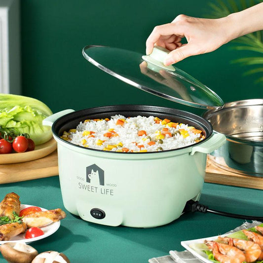 Electric Frying Pan Non-stick Multi-function Electric Heating Pot Student Mini Electric Pot Household Pot with Integrated Electric Cooker