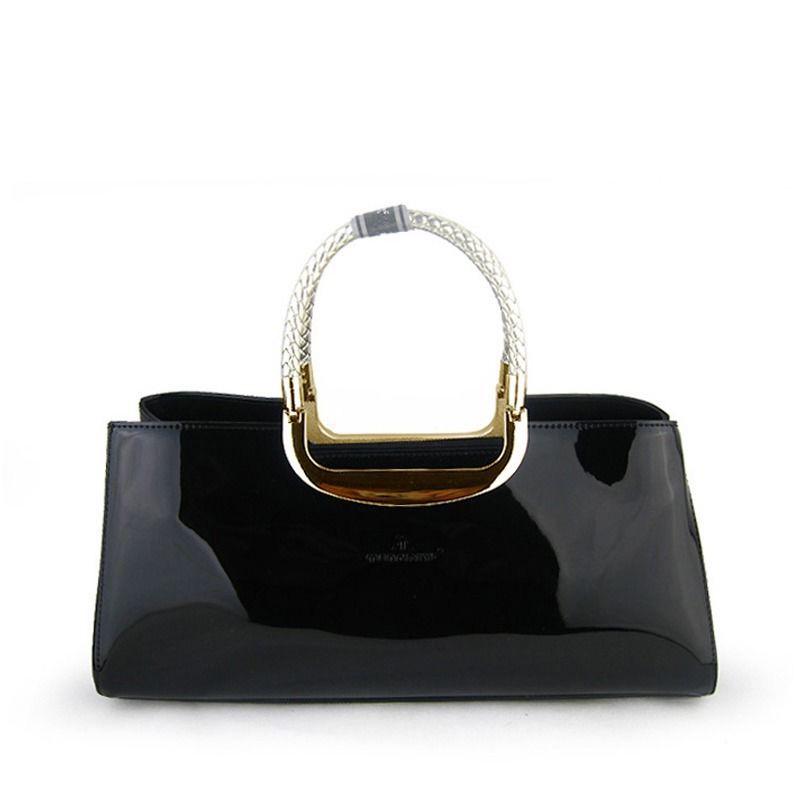 Genuine Leather Woman bag European and American style Handbag Trendy wild Patent leather bag