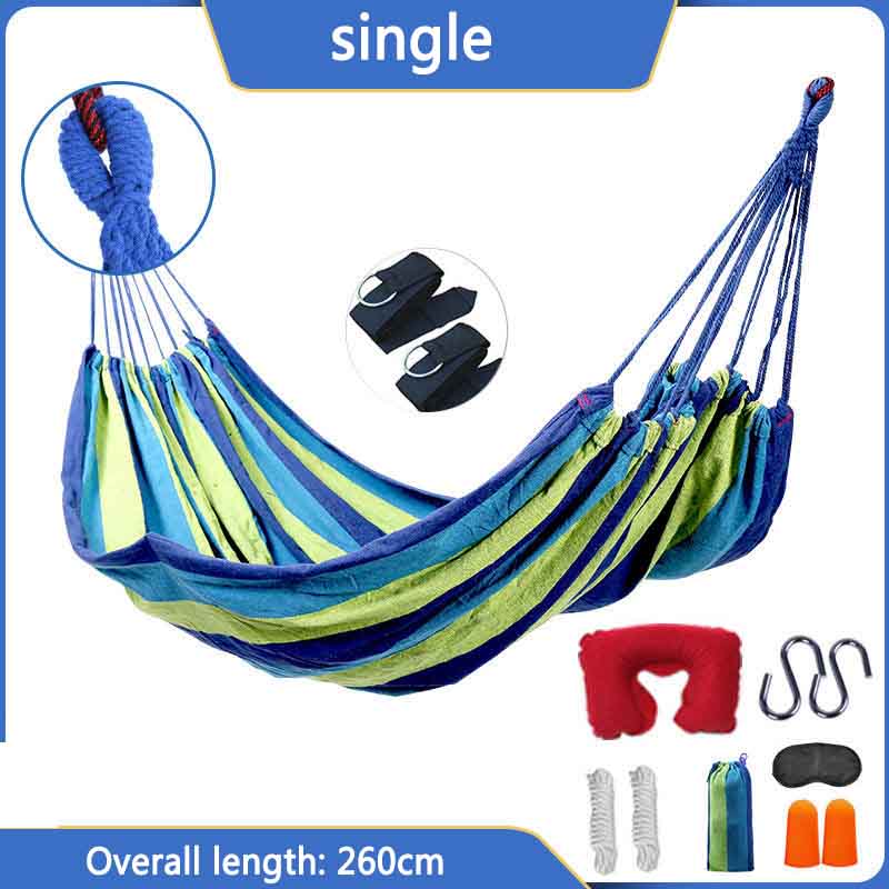 Hammock Outdoor Swing Adult Thickened Canvas Camping Leisure Single Indoor Hanging Chair