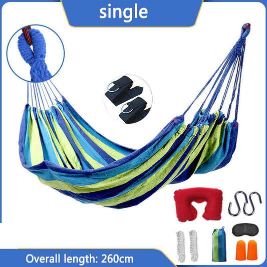 Hammock Outdoor Swing Adult Thickened Canvas Camping Leisure Single Indoor Hanging Chair