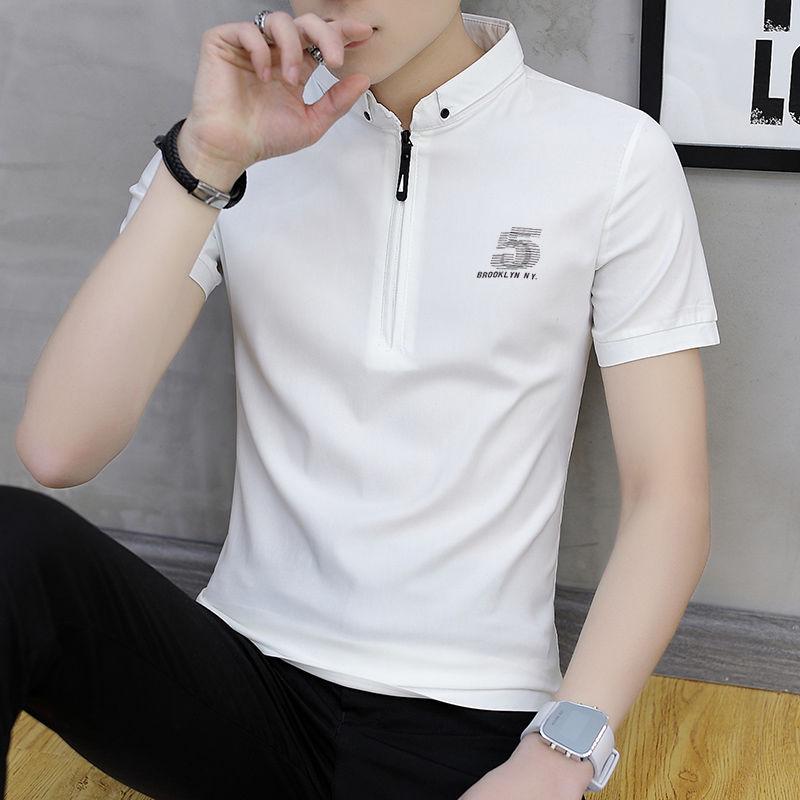 Men's POLO Shirt Summer Short-sleeved T-shirt Pure Cotton Loose Casual Business Trend Compassionate Shirt