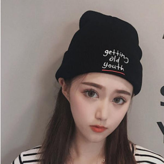 Cotton hat Trendy wild hat Windproof hat Winter Warm hat Thick hat Fashion Woman hat Plush