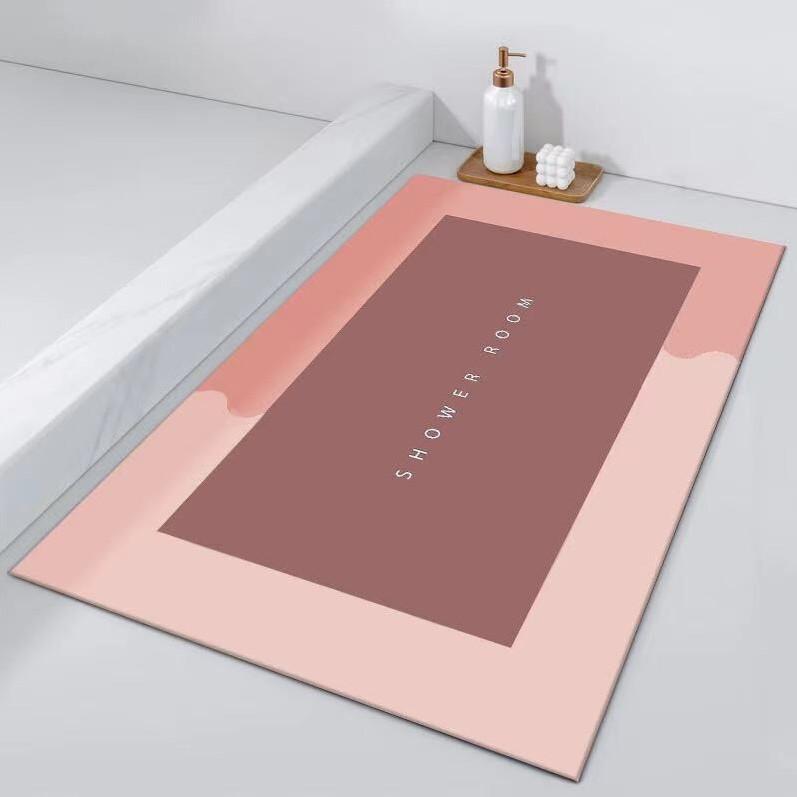 Household Toilet Bathroom Non-slip Mat Nano Diatom Mud Soft Mat Diatomaceous Earth 40*60/50*80cm Absorbent Foot Mat Quick-drying Door Mat