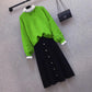 Women's Autumn Suits Women's Sweaters Slim Dress Two-piece Spring Suits