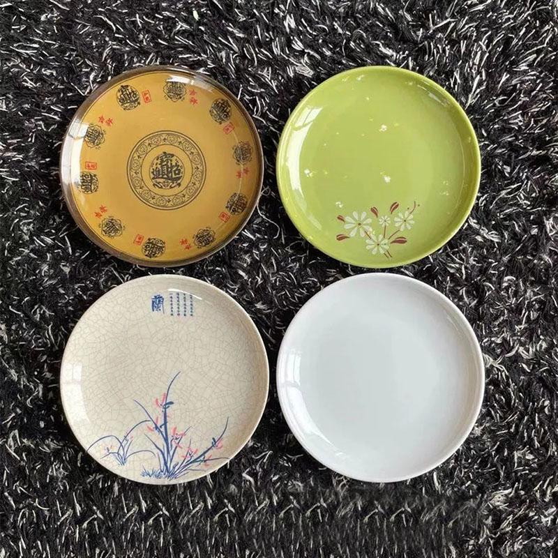 Melamine Butterfly Spit Bone Dishes Household Dishes Plastic Snack Dishes Bone Dishes Trash Dishes Pastry Dishes Fruit Dishes