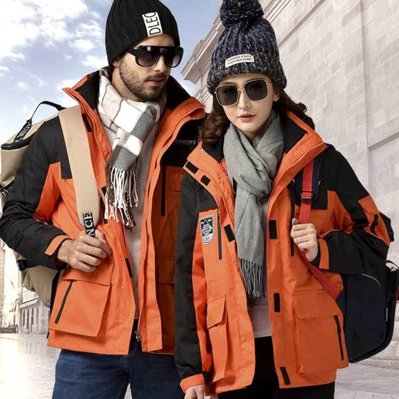 Couple Jackets Four Seasons Sports Leisure Loose Wild Thick Warm Men's Mountaineering Clothes