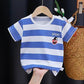 Summer Kids Cute Printing T Shirts Short Sleeve Tops Korean Style O-neck Loose T Shirts For Children Girls and Boys