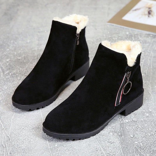 Casual shoes Woman shoes Winter Cold protection Non-slip shoes Snow boots Cotton shoes Outdoor