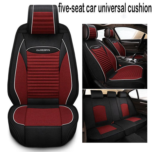 Car seat cushion all-season universal four-seat comfortable and stylish 5-seat car cushion