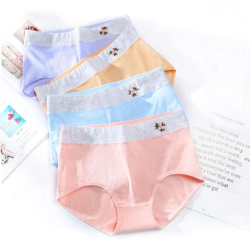 7 Pairs of Women's Cotton Underwear Sexy Female Student Korean Style Briefs