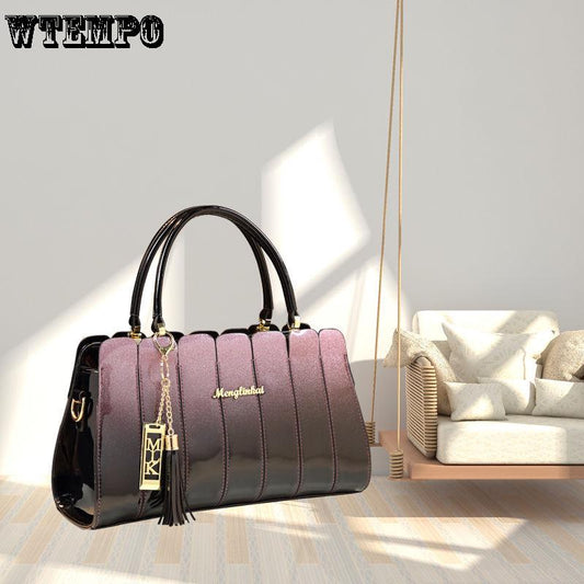 Crossbody shoulder bag simple casual ladies bag fashion fashion patent leather